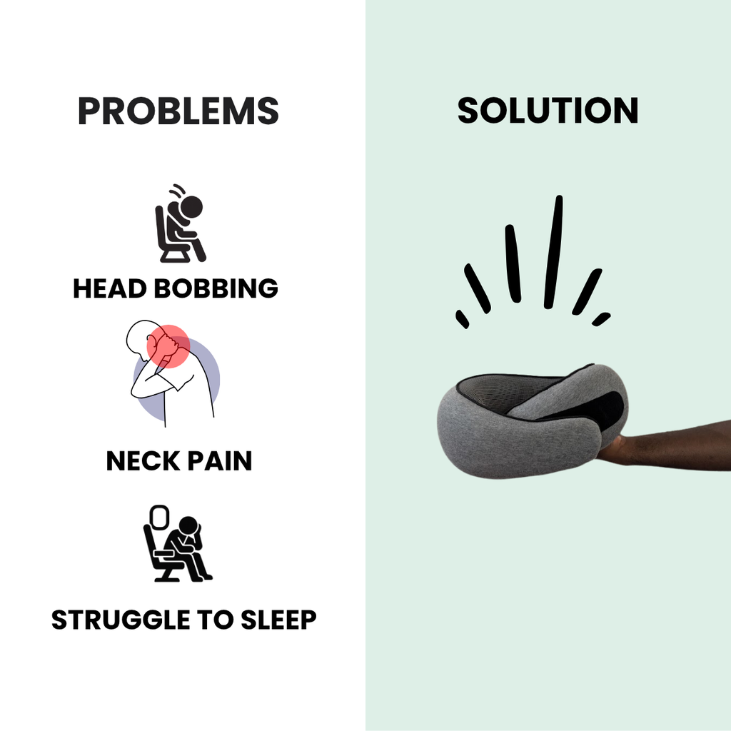 U-Shaped Memory Foam Travel Pillow