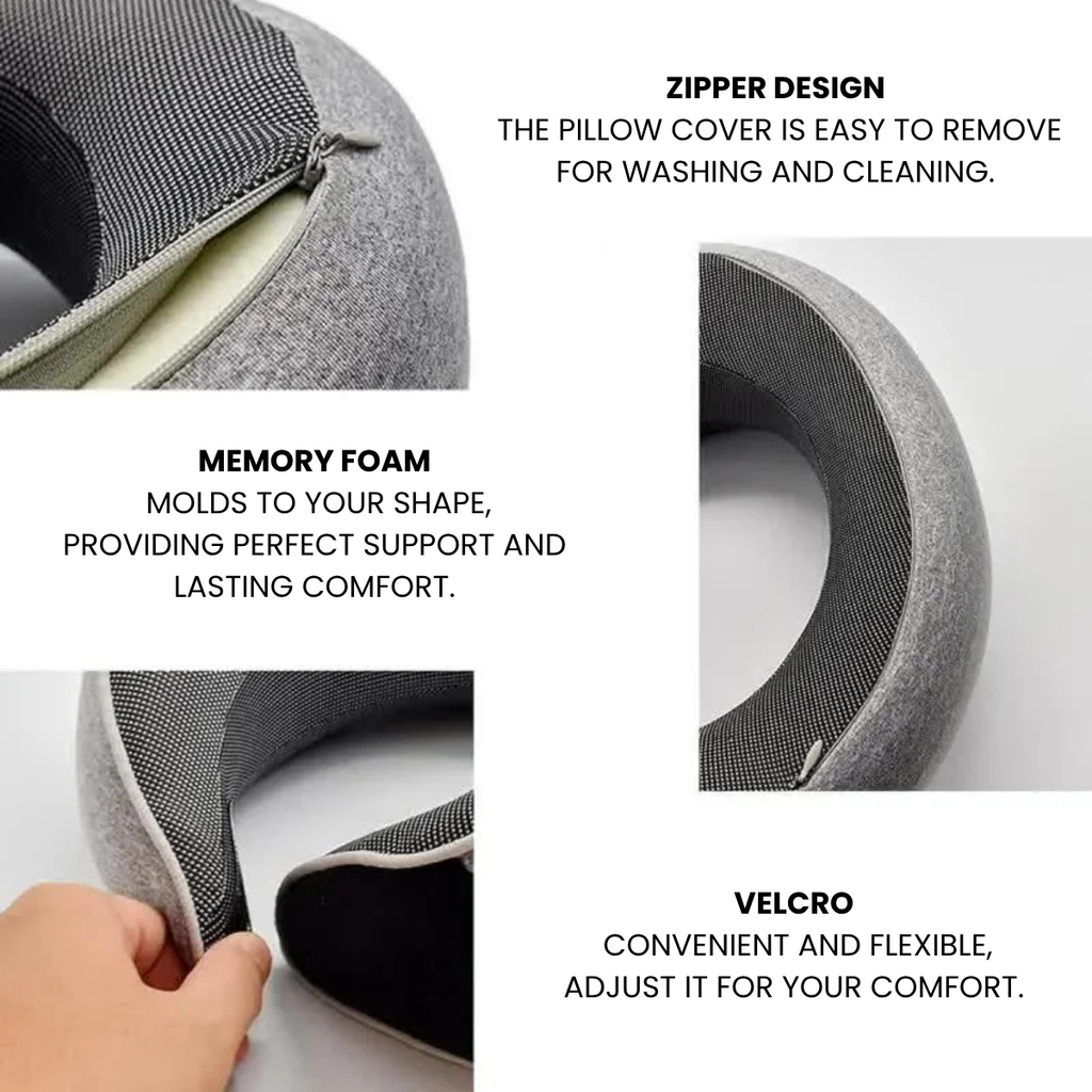 U-Shaped Memory Foam Travel Pillow